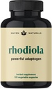 Rhodiola Rosea 600 mg | 60 portioner | Ultra Potent Rhodiola Supplement med 3% Salidroside & 1% Rosavins för stressstöd, humörstöd och energi - Adaptogener för Calm & Focus - Gluten Free & Non-GMO