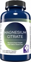 MD. Life Magnesium Citrate 250 mg – 90 Capsules – High Absorption Magnesium Citrate Supplement – Easy-to-Swallow Capsules for Muscle, Nerve, Heart, Sleep and Bone Support