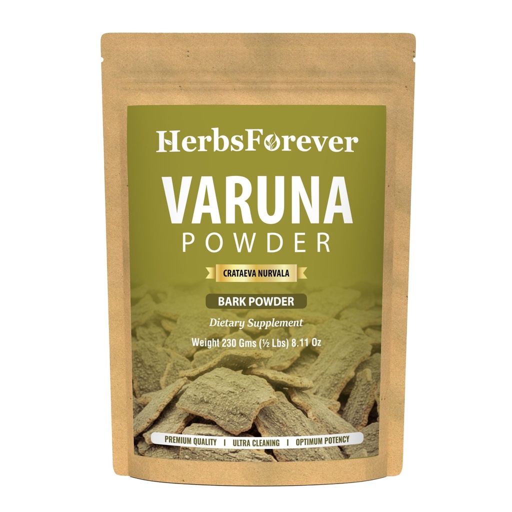 Herbsforever Organic Varuna Crataeva Nurvala Powder 230g Non-GMO, Vegan Extract för Bladder och njurfunktionsstöd, främjar naturlig balans och Wellness