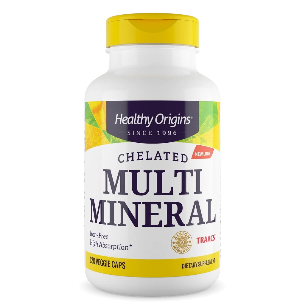 Friska ursprung chelated Multi Mineral (Albion Minerals, Bioavailable, Non-GMO, Gluten Free), 120 Veggie Caps