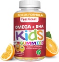Känn bra Vitamin Co. Komplett DHA Gummies för barn | med Omega 3 6 9 + DHA, Vitamin C | Stöder Hälsosam hjärnfunktion, Vision & Heart Health | Gluten Free, Vegetarian | 60 Gummies