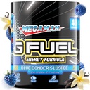 G Fuel Megaman Energy Drink Powder, Pre Workout Caffeine Mix för spel, Sugar Free Focus Amino, Vitamin + Antioxidanter, 9.9oz (Blå Slushee, 40 portioner)
