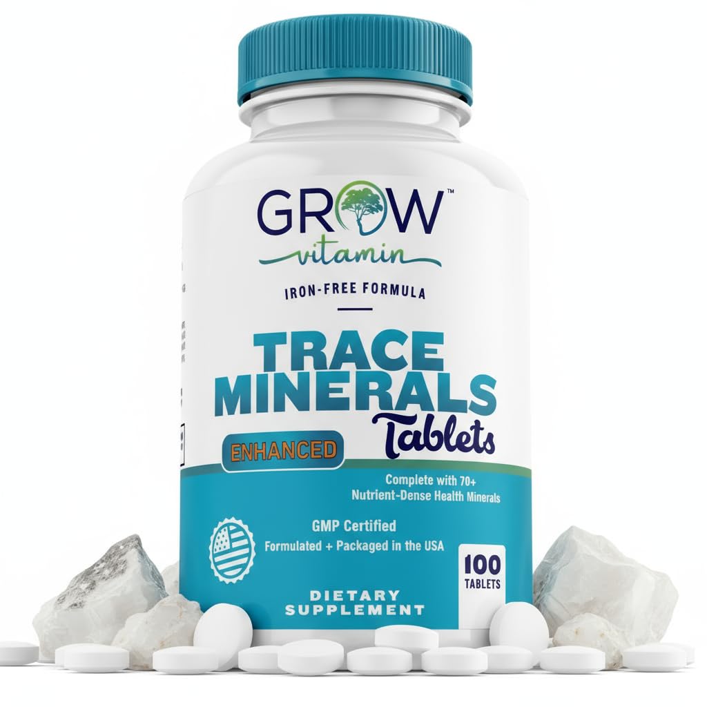 odla vitamin Trace Minerals Förbättrad komplex - Komplett med 70 + Nutrient-Dense Mineral - 100% naturliga ingredienser - 100 tabletter