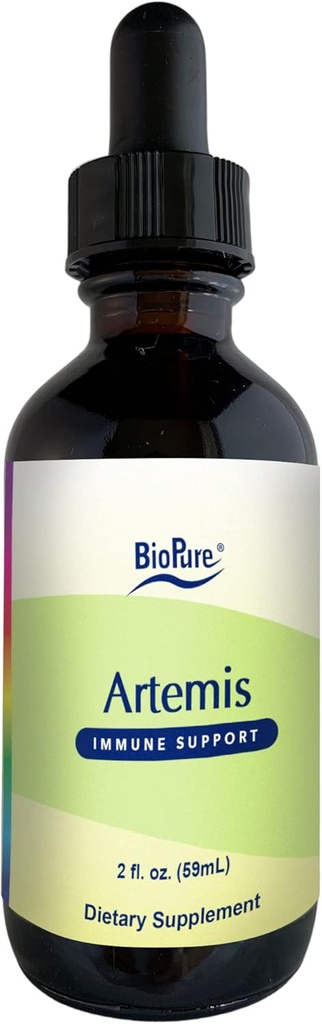 BioPure Artemis - Herbal Extract of Artemisia Annua eller Sweet Wormwood med bioaktiva föreningar för immunsystem, Gut Health, Genitourinary Function, Microbiome Balance, & Overall Wellness - 2 fl oz