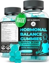 PMS Gummies Hot Flashes Menopause Support - PMS Relief med Dong Quai, Chasteberry, Black Cohosh & Ashwagandha