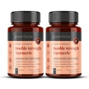 Dubbel styrka gurkmeja - Massiv 1000mg x 360 tabletter - 200% mer gurkmeja och naturliga nivåer av potent Curcumin per tablett - med 5mg Black Pepper Extract för 300% ökad absorption