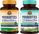 Vitalitown Probiotic Bundle (Pack of 2) | Probiotika 60 miljarder CFUs (punkt 1) & Probiotika 120 miljarder CFUs (punkt 2) | Shelf Stable | Digestive & Immune Health | 30 Day Supply