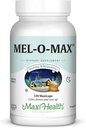 Maxi Health Mel-O-Max - Melatonin - med Valerian Root - Sleep Aid - 120 kapslar - Kosher