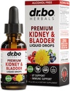Njursupport Supplement Bladder Health - Organiska Renal Cleanse Supplements Drops Juniper Berry Cleavers Dandelion - Renal Kidney Cleanse Detox Urinary Tract Herbal Bladder Support Flush Njurar 1oz