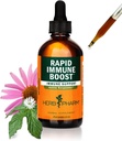 Herb Pharm Organic Rapid Immune Boost: Fast-Absorbing Tincture för vuxna, Echinacea Tincture med Goldenseal, Ginger Extract & Elderberry, Immune Support Supplement & Wellness Aid, 4 Oz