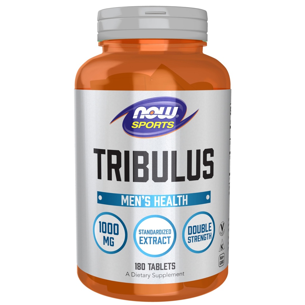NOW Foods Sports Nutrition, Tribulus (Tribulus terrestris) 1000 mg, dubbel styrka, Mäns hälsa, 180 tabletter