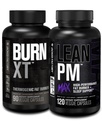 Jacked Factory Burn XT Thermogenic Fat Burner - Appetite Suppressant & Nootropic Energy Booster (90 kapslar) & Lean PM Max högpresterande viktminskning, sömnstöd | (120 kapslar)