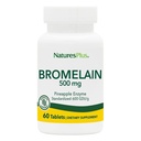 Natures Plus Bromelain - 500 mg - naturligt proteintillskott - 60 vegetariska tabletter (60 portioner)