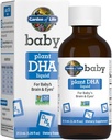 Garden of Life Baby DHA Drops, 600mg Omega 3 DHA Vegan för barnets hjärna och ögon från vegetariska vänliga växtbaserade källor (ingen fiskolja) för spädbarn och småbarn, 37,5 ml (1,26 ml oz) Liquid