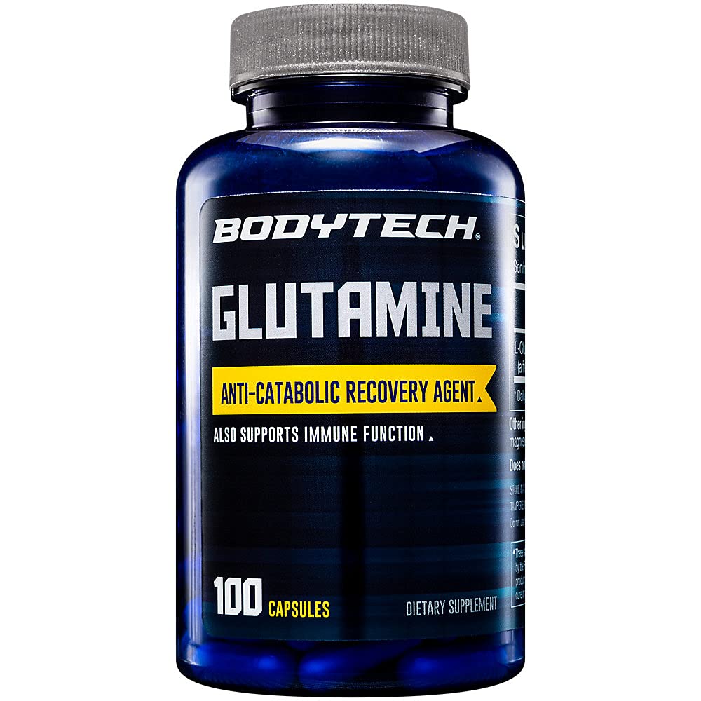 BODYTECH Glutamin Anti-Catabolic Recovery Agent & Immune Support (100 kapslar)