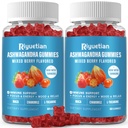 Ashwagandha Gummies for Women & Men - Immune Support & Increased Energy - Ashwagandha Supplements for Men & Women - Natural Strawberry Flavor (120 greve)