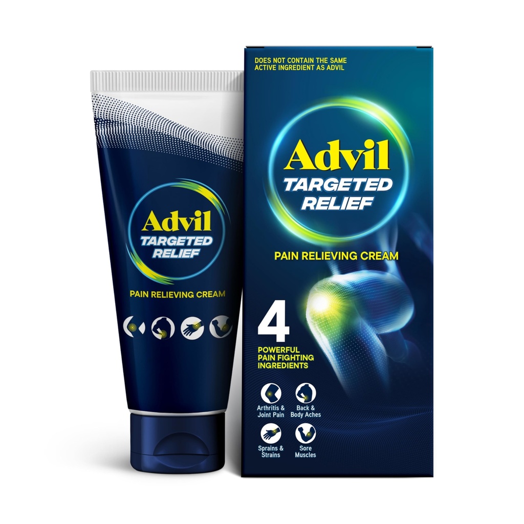 Advil Targeted Relief Pain Relieving Cream, Up to 8 Hours of Powerful Relief of Minor Arthritis Pain, Joint Pain, Lower Back Pain and Muscle Pain - 2.3 oz