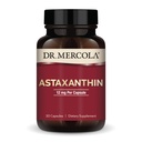 Dr Mercola Organic Astaxanthin - 12 mg Astaxanthin - Kraftfull Antioxidant Support - Organisk Microalgae Extract - Non-GMO, Gluten-Free & Soy-Free - 30 kapslar (30 portioner)