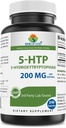 Brieofood 5-HTP 200mg per portion - 240 kapslar - 5-Hydroxytryptophan för hälsosam avkoppling - 3rd Party Lab Testad
