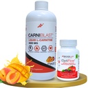 Bricker Labs Power and Performance Duo: Carniblast Liquid L-Carnitine 3000 mg & Optiflow Blood Flow Supplement, 60 kapslar
