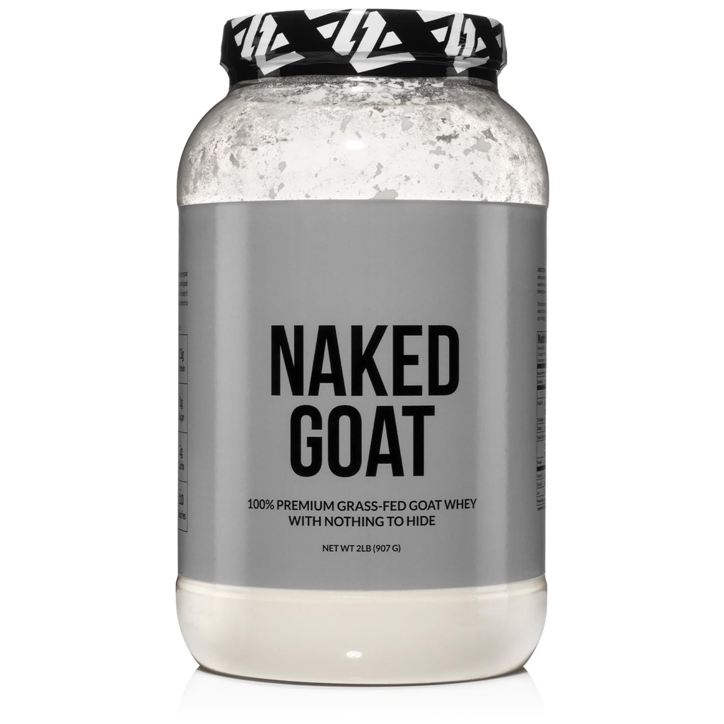 NAKED Goat - Pasture Fed Goat Whey Protein Powder från Small-Herd Wisconsin Dairies, 2Lb Bulk, GMO Free, Soy Free. Easy to Digest - All Natural - 23 Grams of Protein - 30 portioner