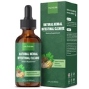 Gut Cleanse Detox Liquid, Natural Herbal Intestinal Support with Oil of Oregano, Wormwood, Black Walnut, Clove, Garlic, 2 fl oz