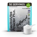 PowderVitamin Electrolytes Powder Plus (50 portioner) Unflavored Electrolyte Powder Keto, Sugar Free, Pink Himalayan Salt.,1000mg Kalcium,150mg Magnesium, NO Stevia