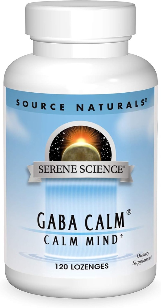 Källa Naturals Serene Science, GABA Calm Snabbupplösande Peppermint smak - 120 Lozenges