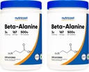 Nutricost Beta Alanine 500 Gram Bottles (2 Pack för 1 KG) - Pure Beta Alanine
