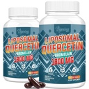 Liposomal Quercetin Phytosome, Quercetin med Bromelain, Zink & Vitamin C, Bioactive Phytosome Complex, 20X Högre Absorption - 120 Softgels