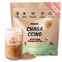 Renude Chagaccino - Chaga Mushroom Powder, Mushroom Coffee Drink Mix med adaptogener, naturlig energi och immunstöd, Vegan, Keto, Zero Calorie Mushroom Blend Powder - 30 portioner