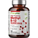 biophix Methyl B-12 10000 mcg 90 Vegan Lozenges Cherry Flavor Extra Strength - Supports Nervous System Immune Health Blood Flow Metabolism Brain Focus Energy