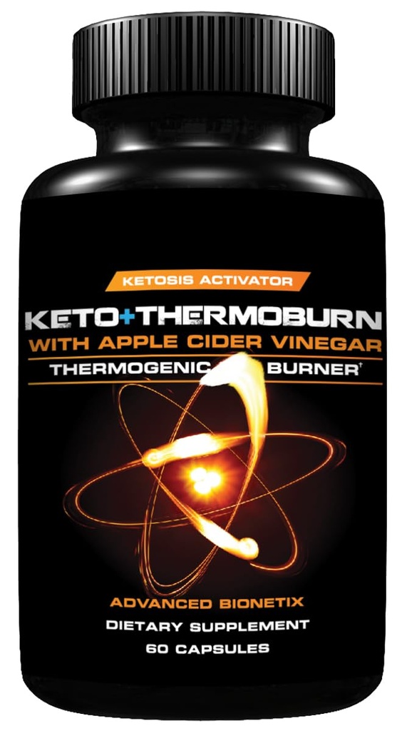 Advanced Bionetix ThermoBurnTM Ketosis Activator Keto Supplement + Apple Cider Vinegar Capsules Thermogenic Weight Loss. ACV Pills Work Synergistically Hunger Control, Detox, Diet Pills som fungerar