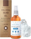 Pure Colloidal Silver Gel 40 PPM • 100% Natural and only 3 Ingredients • Optimal Texture and Absorption (Better Than Creams) • Amber Glass and Ultra-Practical Pump • Ebook Included • Institut Katharos