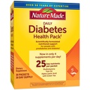 Nature Made Daily Diabetes Health Pack, kosttillskott för näringsstöd, 30 paket, 30 dagars leverans