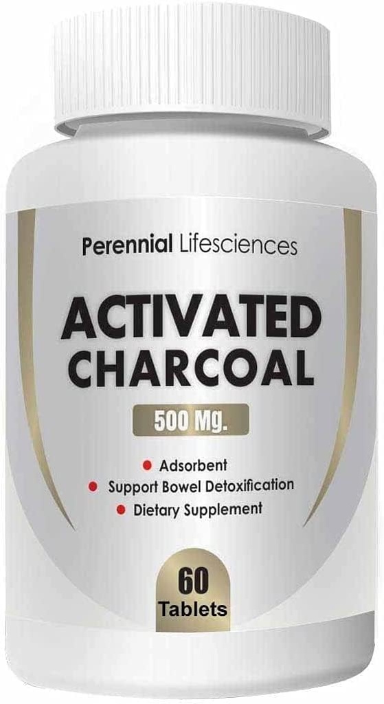 MIYUU Perennial Lifesciences Activated Charcoal - 500Mg (60 tabletter)