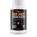 Hair Hack Extreme Blocker - Our Best Hair Growth Supplement - Natural Hair Regrowth Hair Vitamins for Thicker Hair Growth - Vitamin B7 Biotin and Folic Acid - Vitamin D3 Hair Growth Vitamins