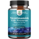 Vitamin B3 Niacinamide 500mg kapslar - Mitokondriell energi och potent hudtillskott - AKA Vitamin B3 Niacin 500mg Flush Free och Nicotinamide 500mg - Flush Free Niacin Supplement - 180 greve