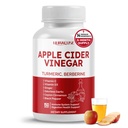 Apple Cider Vinegar 14-i-1 Tillägg med gurkmeja Ginger Garlic Cinnamon Fenugreek Blueberry Milk Thistle Banaba - Tillverkad i USA