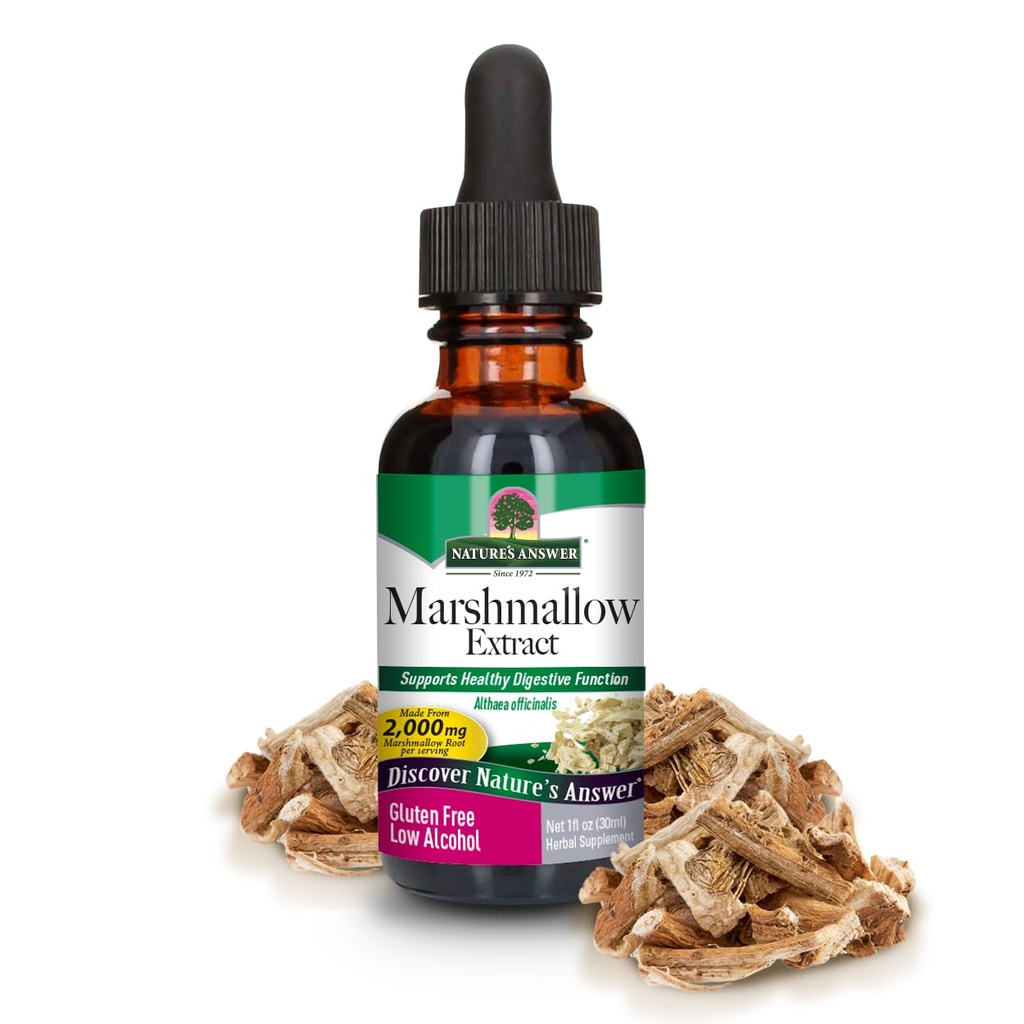 Nature's Answer Marshmallow Root with Organic Alcohol, 1-Fluid Ounce