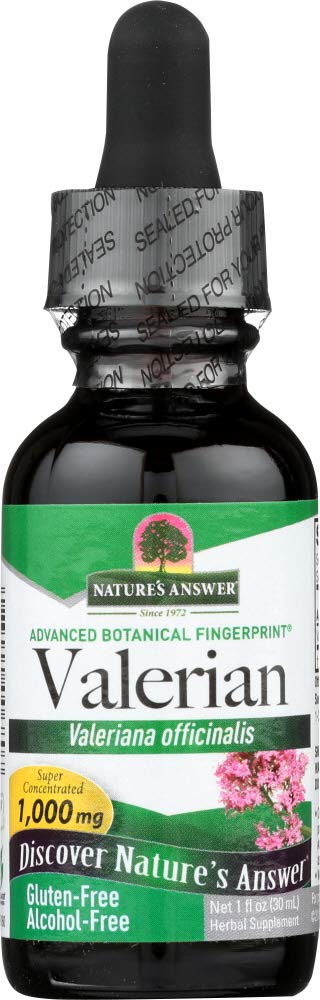 Nature's Answer Valerian Root Alcohol Free, 1 Ounces each (Value Pack of 4)