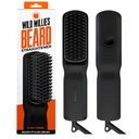Wild Willies Beard Straightener för män - 3 Temperaturinställningar, Tourmaline Ceramic Heated Beard Brush & Hot Comb - Portable, Ionic Technology, Coarse & Curly Hair, 400F - Grooming Tool
