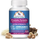 Cancer Sciences Prostate Wellness Supplements for Men, USDA Certified Organic Mushrooms Extract, Extra Strength 1,500 mg, High Potency 40% Beta-Glucans, Immune, Anti-Aging, Antioxidanter, 120 kapslar