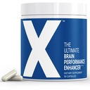 X - Den ultimata hjärnans prestandaförstärkare - världens mest kraftfulla hjärntillskott kapsel - Öka fokus, energi, minne, koncentration, produktivitet - Backed by Science - Nootropic Stack