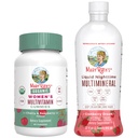 MaryRuths Multivitamin Gummies for Women (Cherry & Raspberry) & Liquid Nighttime Multimineral (Cranberry) | Clean Label Project Verified® | Vegan, Non-GMO | Beauty, Bedtime, Overall Health