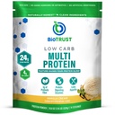 BioTrust Low Carb Protein Powder - Naturlig och utsökt Whey & Casein Blend från Grass-Fed Hormone Free Cows - Non GMO, Soy Free, Gluten Free, Hormone Free (Vanilla)