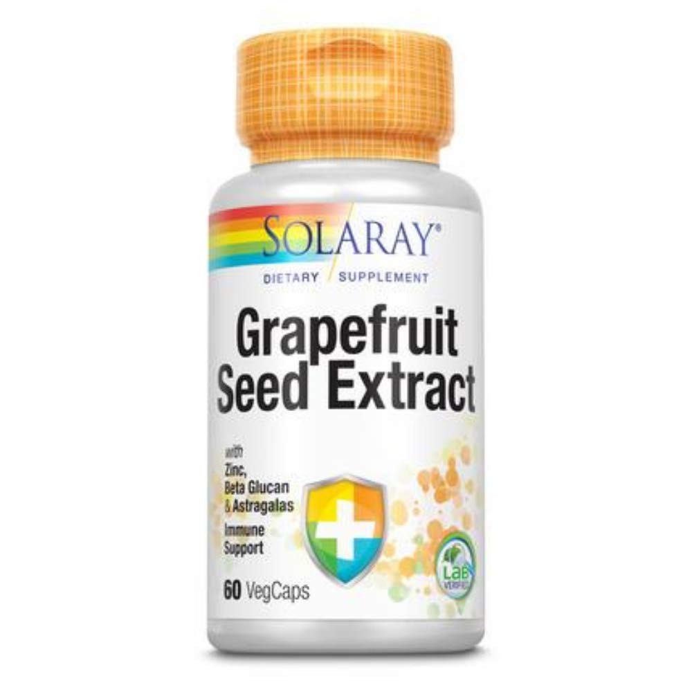 SOLARAY Grapefruit Seed Extract Immunity Formula Capsules, 250 mg | 60 greve