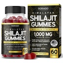 Shilajit Gummies For Men & Women 1000mg (High Potency Gold Grade med 85+ Trace Minerals med Fulvic Acid) - Energy & Immunity Support - Tredje part testad, icke GMO, Vegan & Made i USA - (60 Gummies)