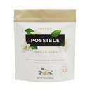 Proteinpulver Vanilla Bean - 20 g Vegan, Plant-Based Protein Mix - Icke-GMO, Icke-Dairy, Gluten-Free - 3,5 g BCAA - 9 Väsentliga Aminosyror - 15-dagars leverans - 1 väska, 15 portioner