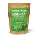 Herbsforever Moringa Oleifera Leaf & Drum Stick Powder| Supergreen Food for Drinks, Tea, Smoothies & Recipes| Antioxidants & Rich Vitamins |India Organic Grown -Non GMO | Ultra Clean| 230gm-1/2LBS
